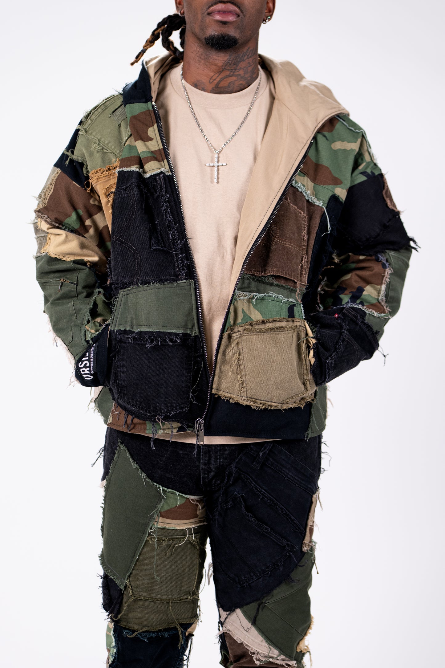 Frayed Camo Jacket