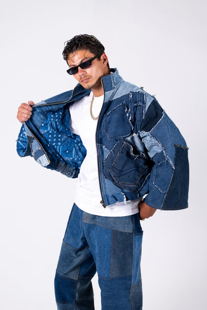 Frayed Cropped Jacket