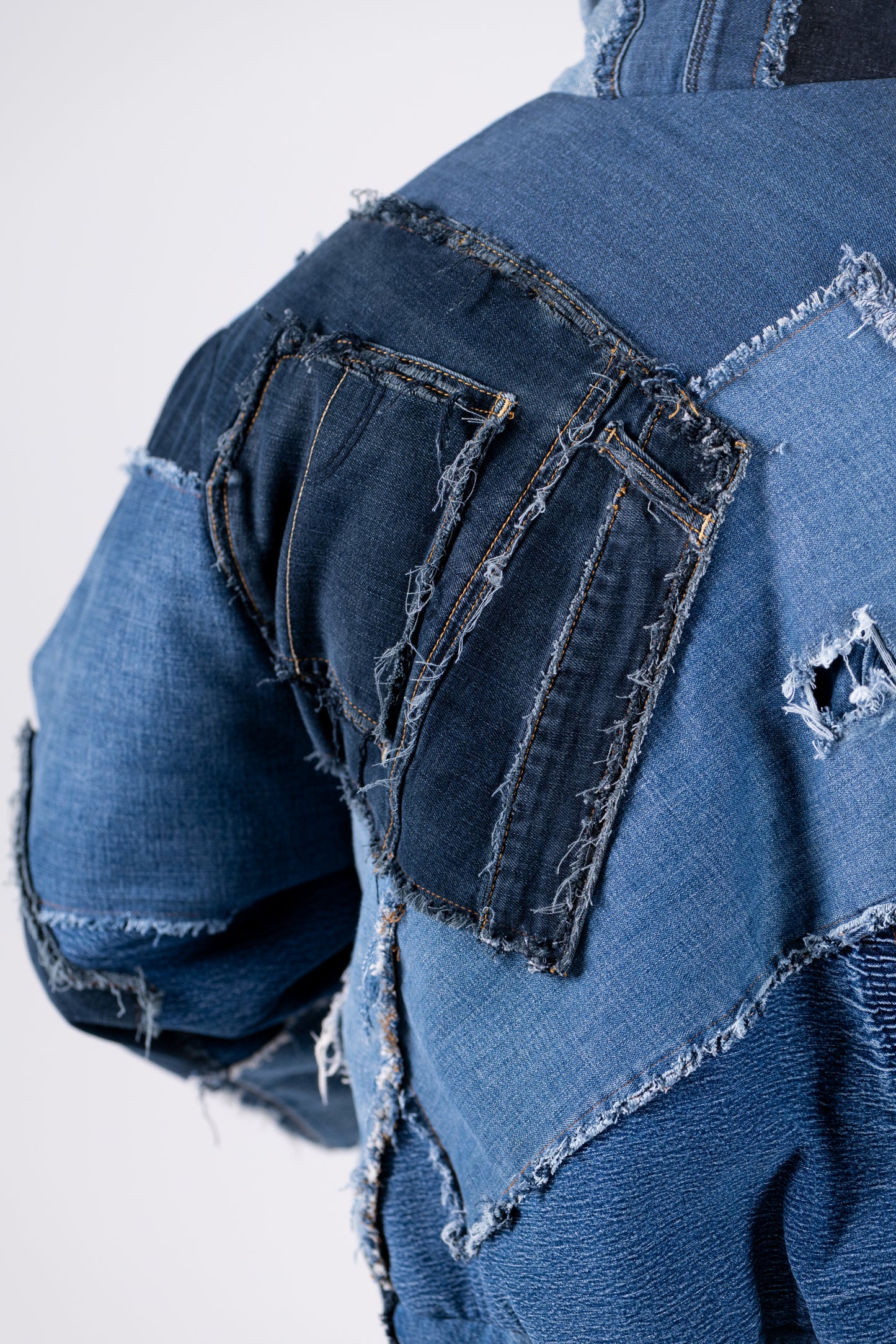 Frayed Cropped Jacket
