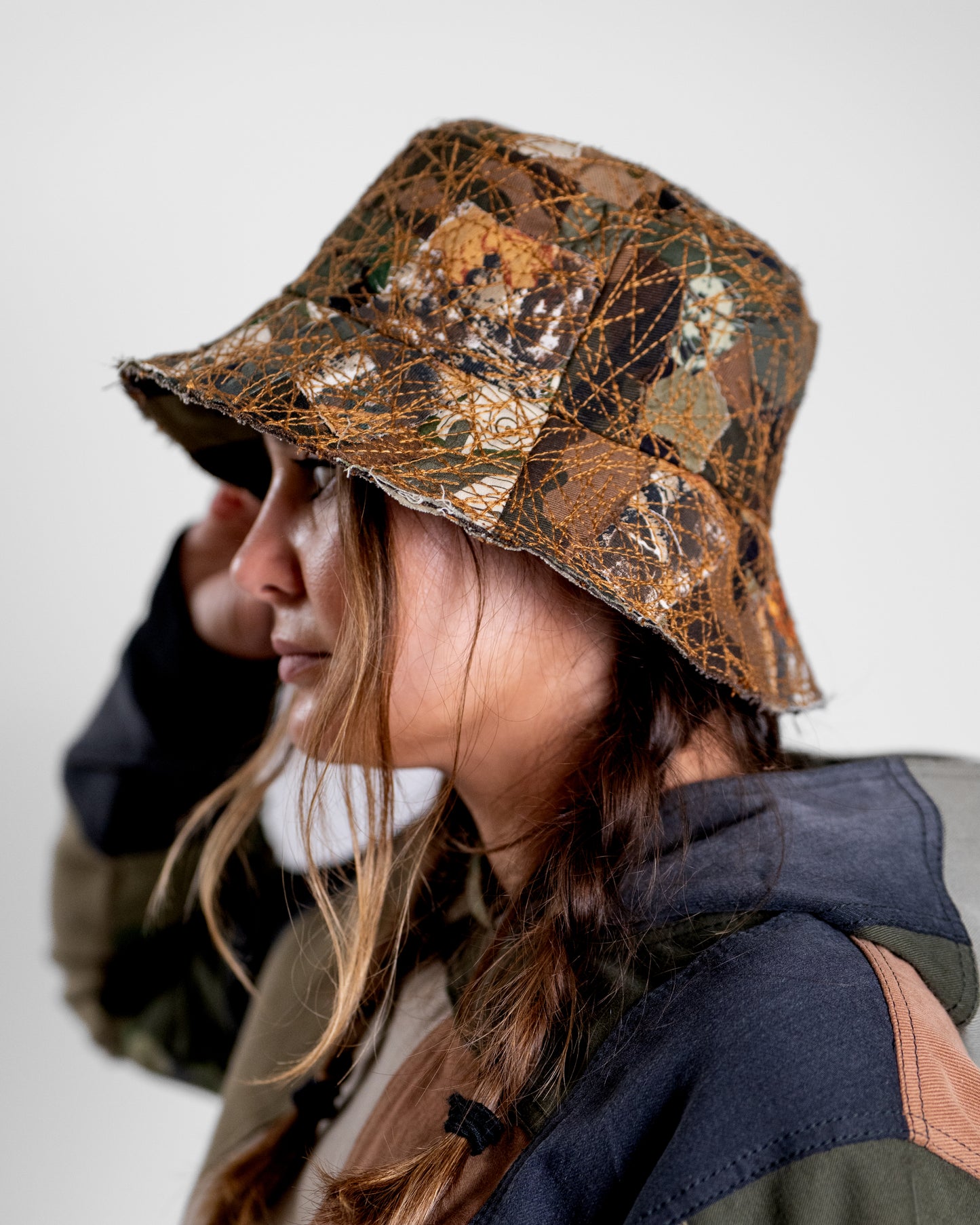 Outdoor Camo W/ Gold Stitching