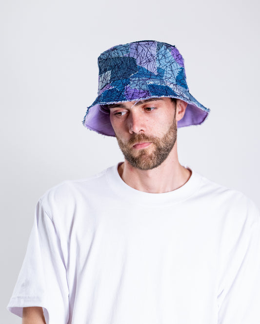 Blue & Purple W/ Purple Stitching