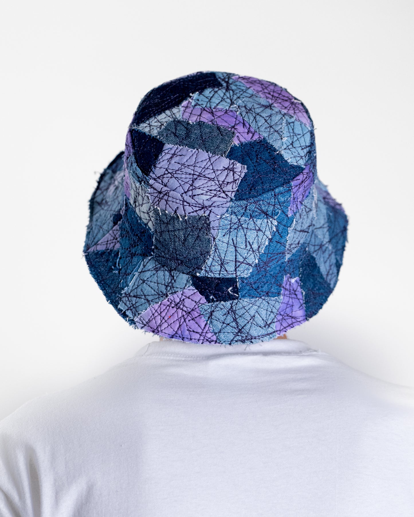 Blue & Purple W/ Purple Stitching