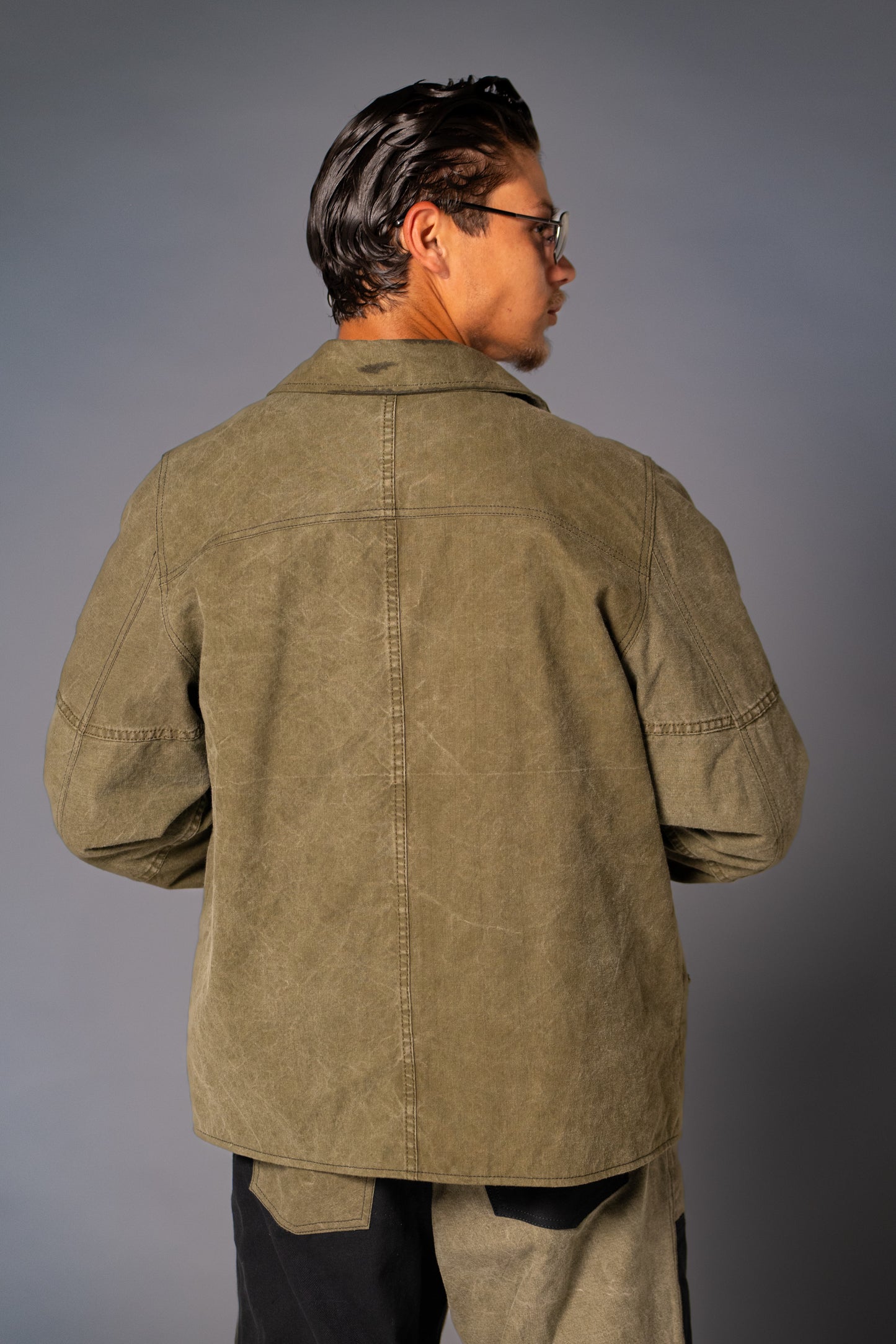 Vintage Military Tent Utility Jacket