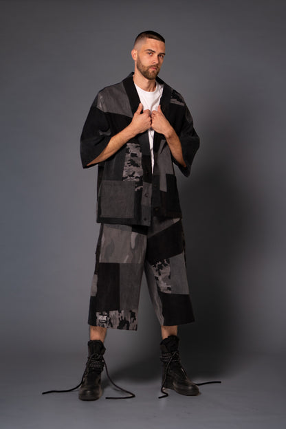 Black Camo Kimono
