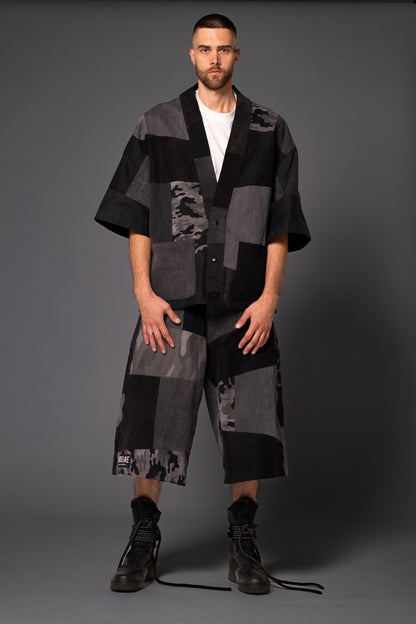 Black Camo Kimono