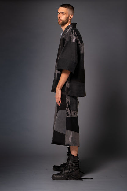 Black Camo Kimono