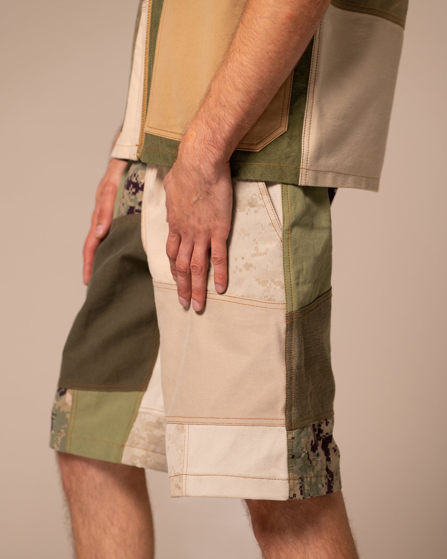 Tan Camo Shorts