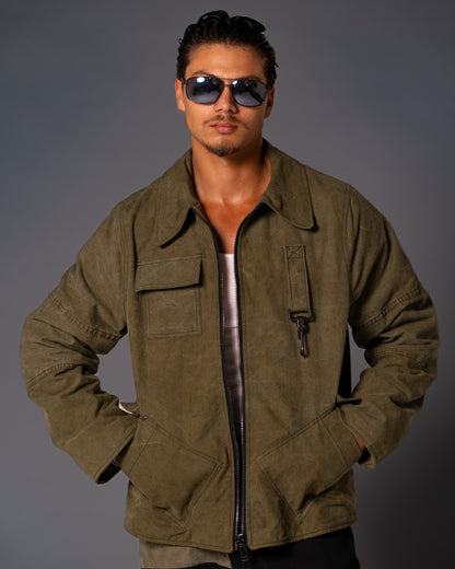 Vintage Military Tent Utility Jacket