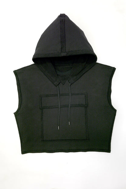 French Terry Hoodie Vest