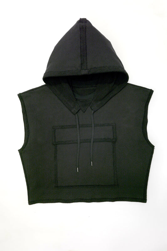 French Terry Hoodie Vest