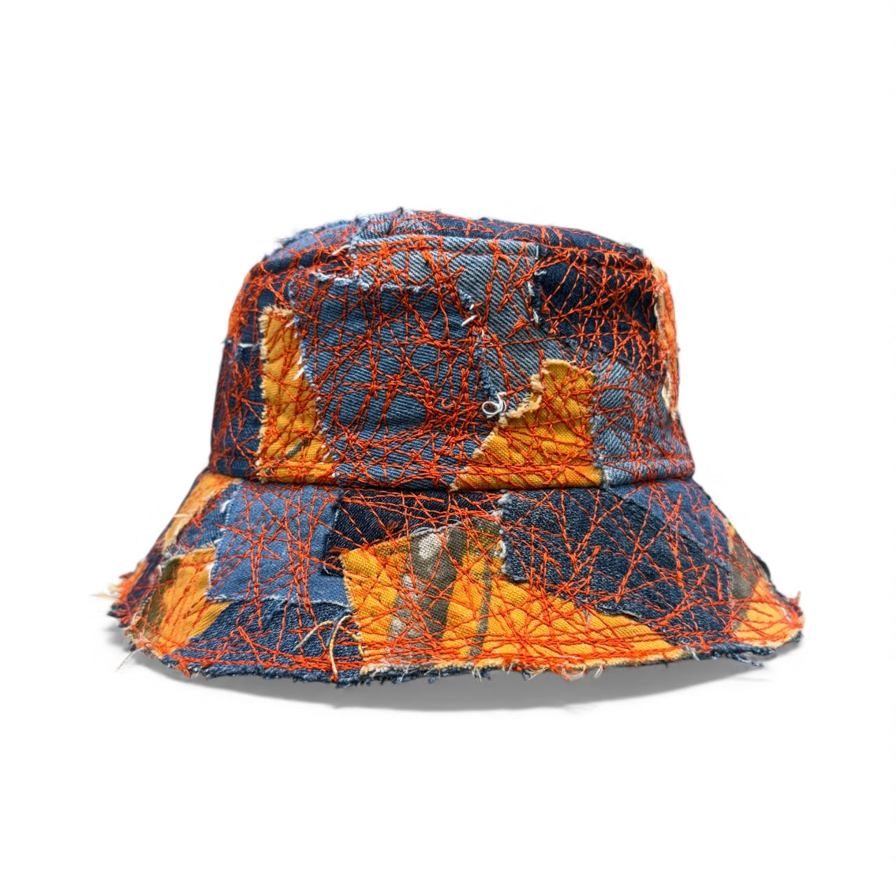 Blue W/ Orange Stitching