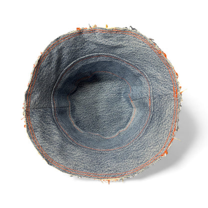 Blue W/ Orange Stitching