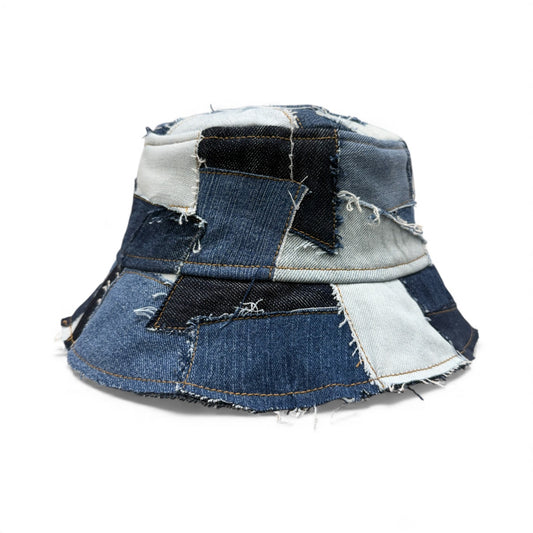 Blue Shaded W/ Gold Stitching