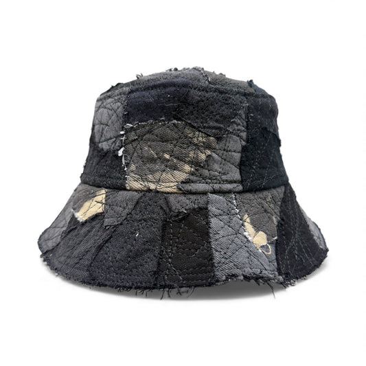 Black Bleached W/ Black Topstitching